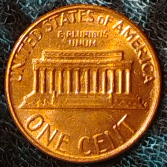 💥1980 D, DDO Lincoln Penny In BRILLIANT CONDITION 💯With EXCELLENT TONING💥 - Picture 6 of 8